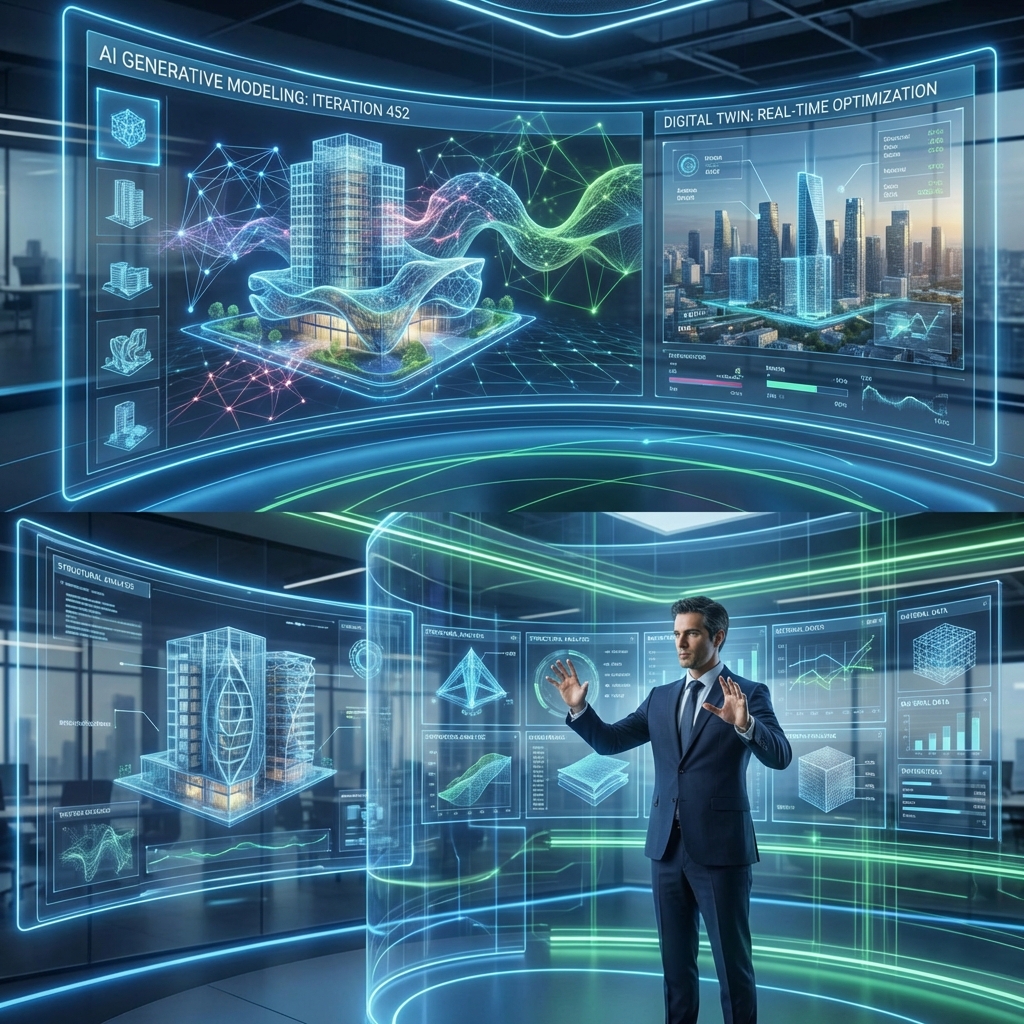 IA Generativa y Gemelos Digitales: Las 6 tendencias del sector AEC para 2026